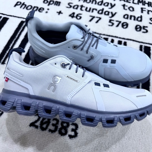 On Cloud 6 Waterproof Women Running Shoes - Heather Metal - Picture 7 of 11